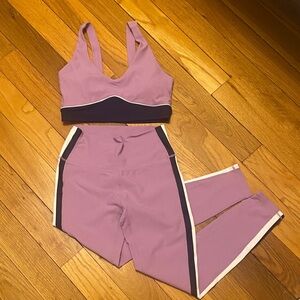 Women's Purple Leggings Set